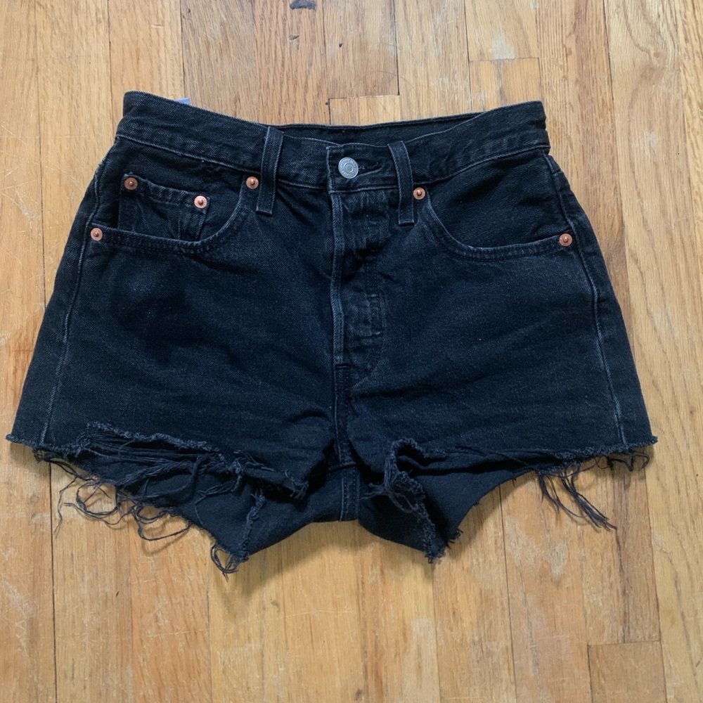 Black denim Levi 501
